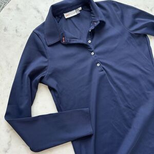KJUS Celin Polo Women's SIze 38/M Navy blue Sport‎ Fit 4-Way Ribbed Stretch $179